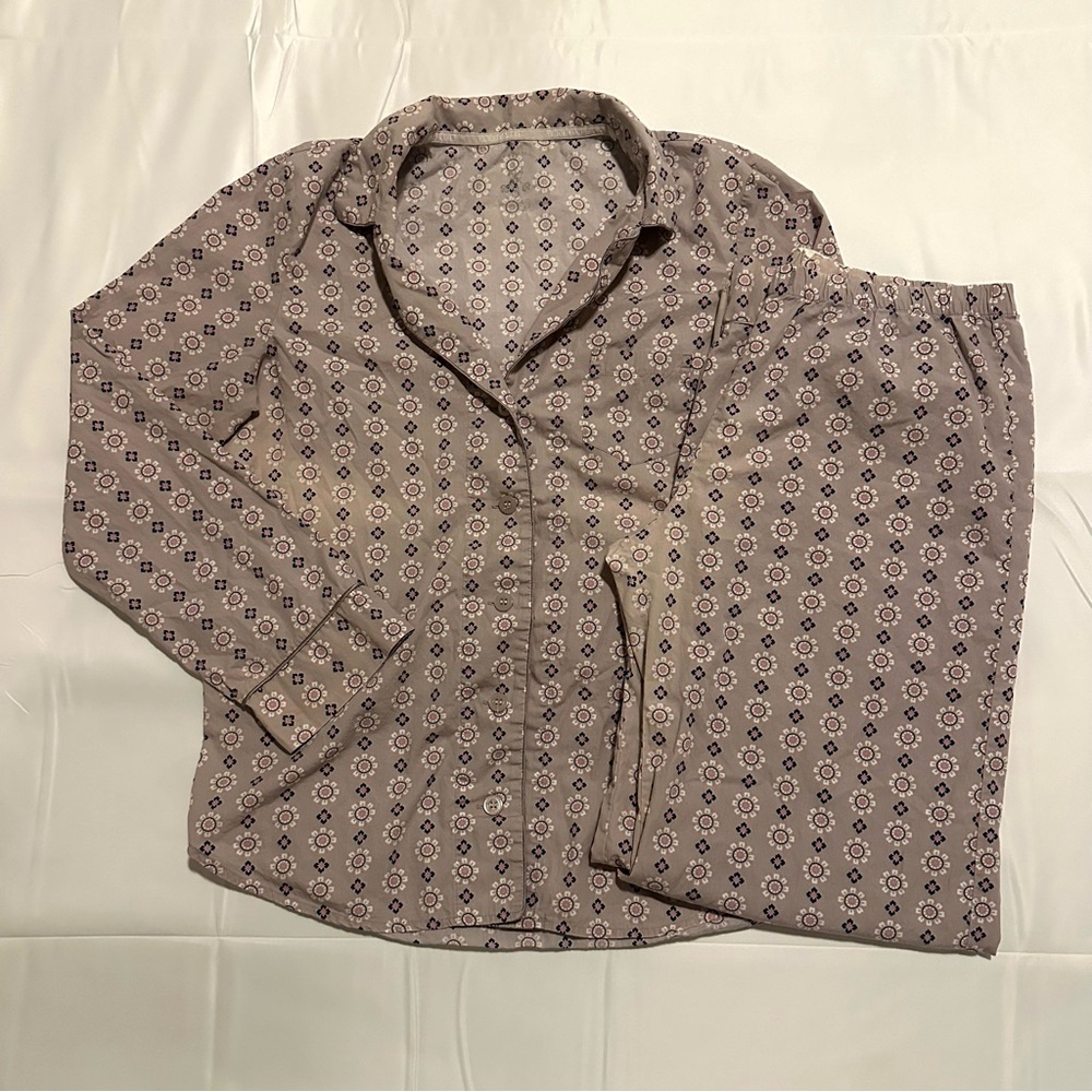 Vintage Victoria's Secret Patterned Pajama Set